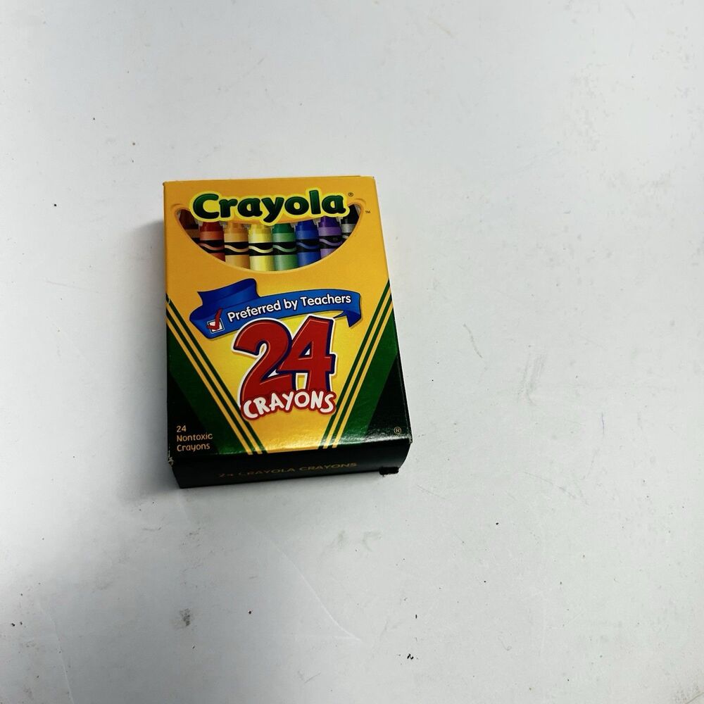 Vintage 2006 Crayola Crayons 24 Pack Unused Made in USA Retired Dandelion Color